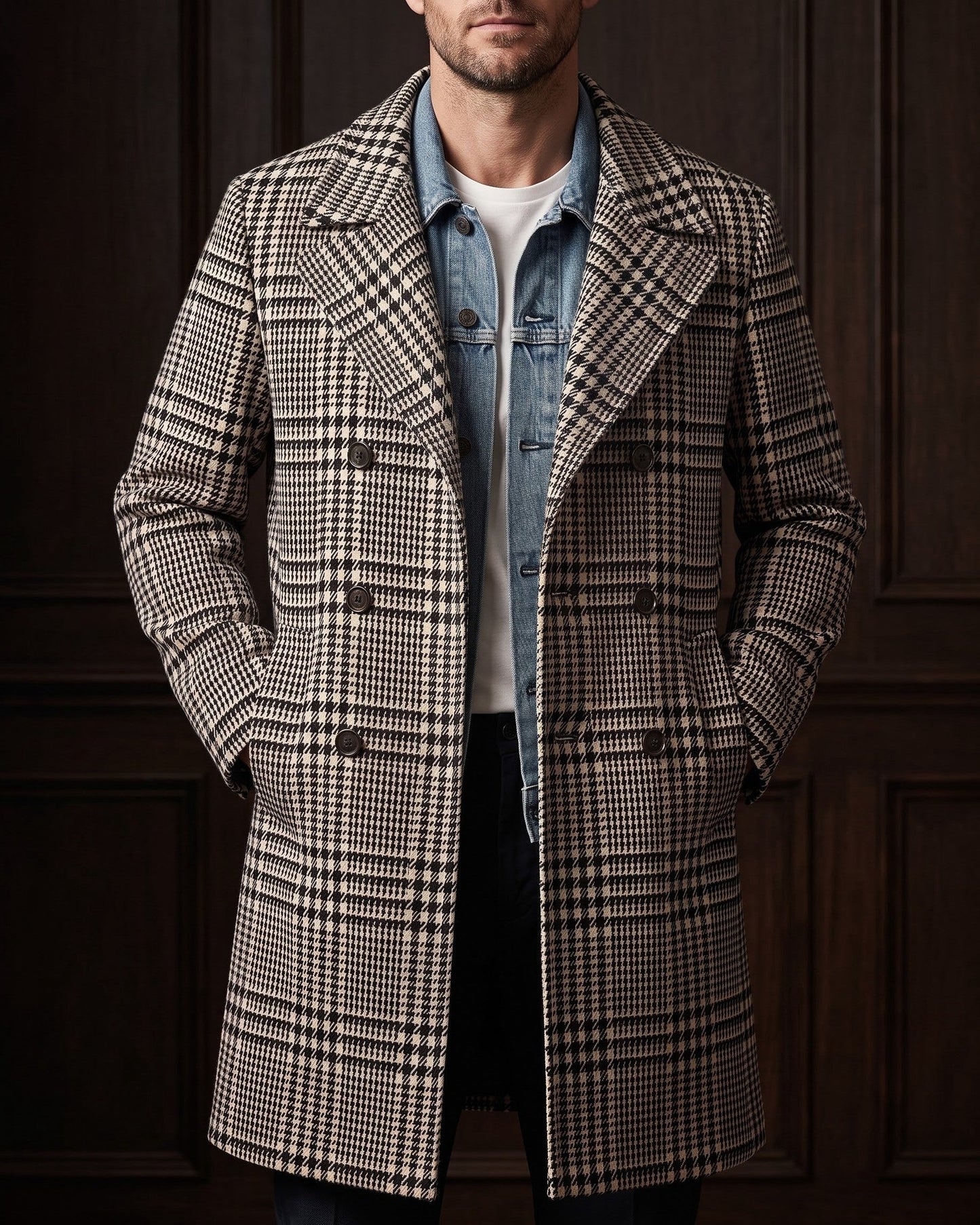 Gennaro Glen Plaid Overcoat