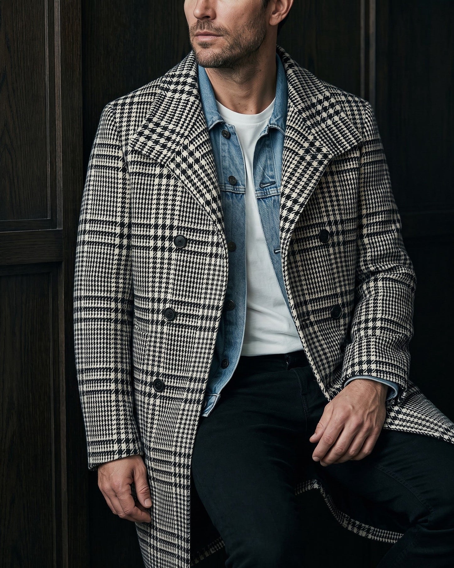 Gennaro Glen Plaid Overcoat